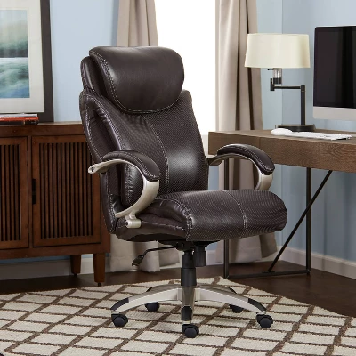 AIR Health & Wellness Big & Tall Executive Chair Brown Leather - Serta 1 AIR Health & Wellness Big & Tall Executive Chair Brown Leather - Serta