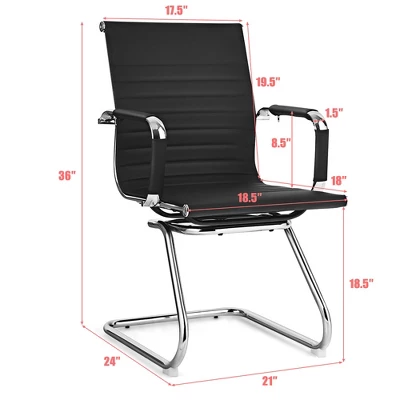 Costway Set Of 2 Office Waiting Room Chairs For Reception Conference Area 1 Costway Set Of 2 Office Waiting Room Chairs For Reception Conference Area