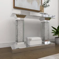 Glam Wood Console Table Clear - Olivia & May -Furniture Sale Store GUEST 1476b7db b26a 48c5 8521 045ba2657e52
