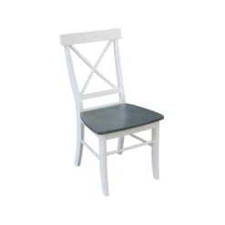 42" Conrad Dual Drop Leaf Dining Table With 4 X-Back Chairs White/Heather Gray - International Concepts 9 42" Conrad Dual Drop Leaf Dining Table With 4 X-Back Chairs White/Heather Gray - International Concepts -Furniture Sale Store GUEST 149c4c5f 4c3d 400a bc90 6e8f5d89080e