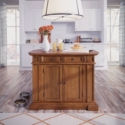 Kitchen Island Wood/Cottage Oak - Home Styles 4 Kitchen Island Wood/Cottage Oak - Home Styles - Image 4