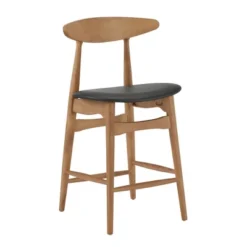 2pk 24" Cortland Mid Century Wood Counter Height Barstools - Inspire Q -Furniture Sale Store GUEST 1595cd0e 56e5 41bc bdef d7c265a5c54f