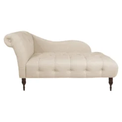 Eden Diamond Tufted Chaise In Linen - Skyline Furniture -Furniture Sale Store GUEST 15e14c18 d0c0 4a1b a129 da4481c1f895