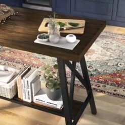 47" Brenter Counter Height Table Weathered Medium Oak/Black - HOMES: Inside + Out -Furniture Sale Store GUEST 162192ec eb80 444a 885a ffe7a54de61e