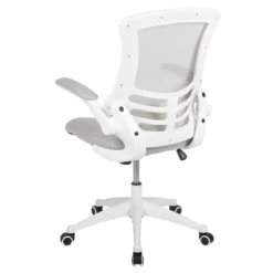 Emma And Oliver Mid-Back Light Gray Mesh Ergonomic Task Office Chair, White Frame - Flip-Up Arms 21 Emma And Oliver Mid-Back Light Gray Mesh Ergonomic Task Office Chair, White Frame - Flip-Up Arms -Furniture Sale Store GUEST 17436276 8fcd 40e1 946f a088ce3ad642