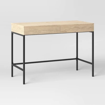 Loring Wood Writing Desk With Drawers And Charging Station - Threshold™ 12 Loring Wood Writing Desk With Drawers And Charging Station - Threshold™ - Image 12