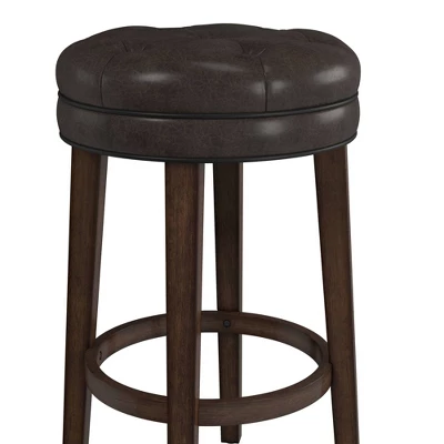 30.5" Krauss Wood Backless Swivel Barstool Charcoal Gray - Hillsdale Furniture 9 30.5" Krauss Wood Backless Swivel Barstool Charcoal Gray - Hillsdale Furniture - Image 9