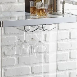 Aerin Server Cart Acrylic And Chrome - Steve Silver -Furniture Sale Store GUEST 18fba4c0 95ba 4ff4 b48e 7bd84edca00c