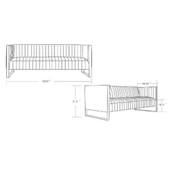 Trillium Velvet 3 Seater Sofa - Manhattan Comfort -Furniture Sale Store GUEST 1a016277 0e5c 47fb 98f9 3459152bd37d