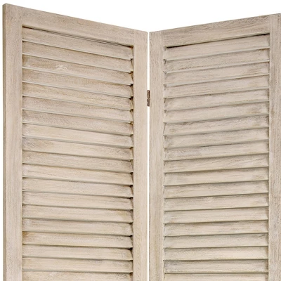 5 1/2ft 3 Panel Tall Classic Venetian Room Divider White - Oriental Furniture 1 5 1/2ft 3 Panel Tall Classic Venetian Room Divider White - Oriental Furniture