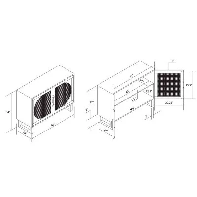 Leilani Cane Console Table - Powell 13 Leilani Cane Console Table - Powell - Image 13