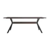 Nevada Trestle Base Dining Table Rustic Oak - Armen Living