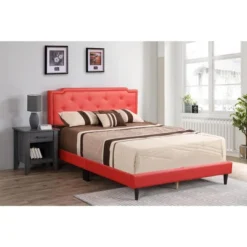 Passion Furniture Deb Tufted Queen Panel Bed -Furniture Sale Store GUEST 1b474dcd 7d97 434a 8d97 c0f249fc3acc