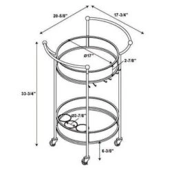 Round Metal Bar Cart Gold - Linon -Furniture Sale Store GUEST 1baf0803 1469 4258 9ba4 2d81cdd7012b