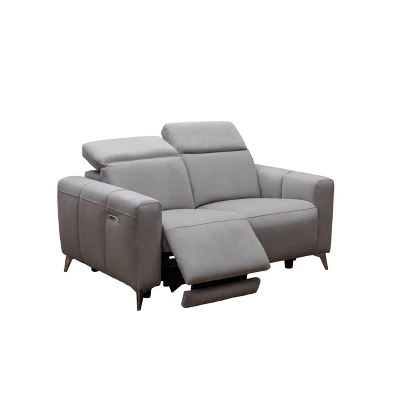 Archer Fabric Power Recliner Sofa Loveseat With Power Headrests Gray - Abbyson Living 1 Archer Fabric Power Recliner Sofa Loveseat With Power Headrests Gray - Abbyson Living