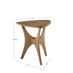 Blaze Triangular Wood Side Table -Furniture Sale Store GUEST 1c04d469 a3e6 4802 81db f39fd85892a7