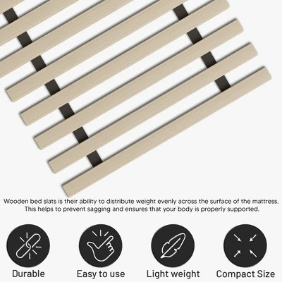 Continental Sleep, 1-Inch Extra Heavy Duty Horizontal Wooden Bunkie Board/Bed Slats. 3 Continental Sleep, 1-Inch Extra Heavy Duty Horizontal Wooden Bunkie Board/Bed Slats. - Image 3