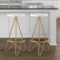 JONATHAN Y Spiroa Modern Industrial Metal Backless Circular Bar Stool 22 JONATHAN Y Spiroa Modern Industrial Metal Backless Circular Bar Stool -Furniture Sale Store GUEST 1c69f353 b6cf 4f0c a528 4fb56810ca51