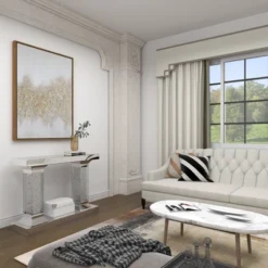 Glam Wood Console Table Clear - Olivia & May -Furniture Sale Store GUEST 1e962758 afb6 4d93 a1dd 822988914852