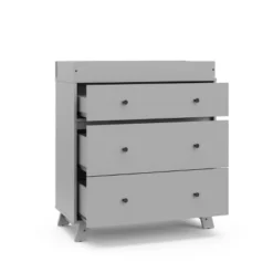Storkcraft Beckett 3 Drawer Dresser With Changing Topper - Pebble Gray -Furniture Sale Store GUEST 1fe2c909 2adc 4069 94fb eecca7d3c093