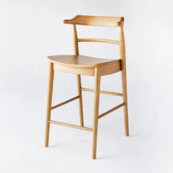 Kaysville Curved Back Wood Counter Height Barstool - Threshold™ Designed With Studio McGee -Furniture Sale Store GUEST 2155e535 1936 45f3 b994 efad299aa5d4