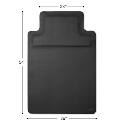 WorkOnIt 54" X 36" Anti-Fatigue Chair Mat For Hardwood Floors, Sit Or Standing Desk, Black 5 WorkOnIt 54" X 36" Anti-Fatigue Chair Mat For Hardwood Floors, Sit Or Standing Desk, Black - Image 5