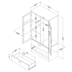 Acapella Wardrobe Armoire - South Shore -Furniture Sale Store GUEST 21da383e 0221 4361 8c62 6d89dec0c9ef