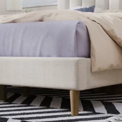 Upholstered Wood Platform Bed Frame With Vertical Channel Tufted Headboard-ModernLuxe 13 Upholstered Wood Platform Bed Frame With Vertical Channel Tufted Headboard-ModernLuxe -Furniture Sale Store GUEST 22bb887f fb5c 4388 a0bd 2ec4d0ee9079
