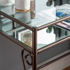 Clarisse Metal Vanity Set Brown - Linon -Furniture Sale Store GUEST 233c17ba c60b 485f bd28 e9807485d2ef