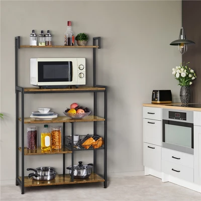 Yaheetech Utility Kitchen Storage Rack With 4 Shelves 1 Yaheetech Utility Kitchen Storage Rack With 4 Shelves
