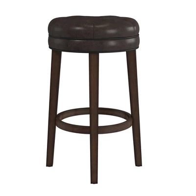 30.5" Krauss Wood Backless Swivel Barstool Charcoal Gray - Hillsdale Furniture 6 30.5" Krauss Wood Backless Swivel Barstool Charcoal Gray - Hillsdale Furniture - Image 6