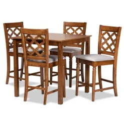 5pc Ramiro Wood Pub Set - Baxton Studio -Furniture Sale Store GUEST 23dc914b 41ed 4341 bcbd 60514993ea61