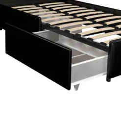 Dalia Faux Leather Upholstered Bed With Storage Black - Room & Joy -Furniture Sale Store GUEST 24cbb154 ed04 4b5a a79f 0e8f539deb27