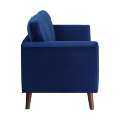 Tolley Velvet Loveseat In Blue - Lexicon -Furniture Sale Store GUEST 24ddc1e4 fdf7 4b7d b61f fd2e540a5ad4