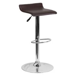 Emma And Oliver Solid Wave Seat Vinyl Adjustable Height Barstool With Chrome Base -Furniture Sale Store GUEST 2546884f d5a1 48e3 a9aa 11087fdfb841