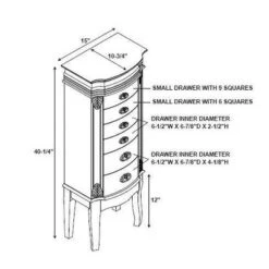 Verona Italian Influenced Jewelry Armoire Espresso - Powell Company 25 Verona Italian Influenced Jewelry Armoire Espresso - Powell Company -Furniture Sale Store GUEST 254a7cab 2dc4 43fc b821 d70ecb2050fa