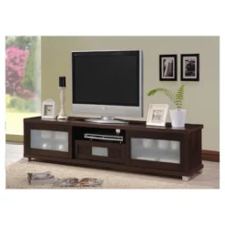 Gerhardine Wood Cabinet With 2 Sliding Doors And Drawer TV Stand For TVs Up To 85" Dark Brown - Baxton Studio 7 Gerhardine Wood Cabinet With 2 Sliding Doors And Drawer TV Stand For TVs Up To 85" Dark Brown - Baxton Studio -Furniture Sale Store GUEST 259bf0a7 a0f3 416e bd10 2b0f367c2e57