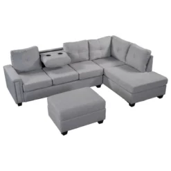 108" Reversible L-Shape Sectional Sofa Couch With Storage Ottoman-ModernLuxe 18 108" Reversible L-Shape Sectional Sofa Couch With Storage Ottoman-ModernLuxe -Furniture Sale Store GUEST 261f9c97 8361 42af a0f8 f1341f4386d7