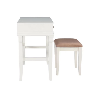 Adler Vanity Set White - Linon 5 Adler Vanity Set White - Linon - Image 5