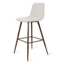 26" Bingo Walnut Leg With Upholstered Counter Height Stool (Set Of 2 )-Maison Boucle -Furniture Sale Store GUEST 2694dc7e 1e89 43b3 8dc2 90e9da336fd7