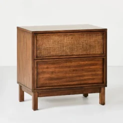 Wood & Cane Transitional Nightstand - Hearth & Hand™ With Magnolia 19 Wood & Cane Transitional Nightstand - Hearth & Hand™ With Magnolia -Furniture Sale Store GUEST 27e1b45f d228 494b a9ec 75b5bcedc7f2
