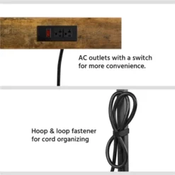 Yaheetech 67.5" H Baker’s Rack With Power Outlet For Kitchen Storage, Rustic Brown -Furniture Sale Store GUEST 289f1de0 8408 477d bbd0 d71af9e79f65