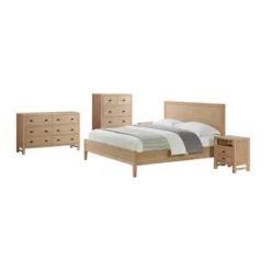 5pc Arden Wood Bedroom Set With Two 2 Drawer Nightstands Light Driftwood - Alaterre Furniture -Furniture Sale Store GUEST 290f11e7 3e0f 4782 8931 1f53925259ab