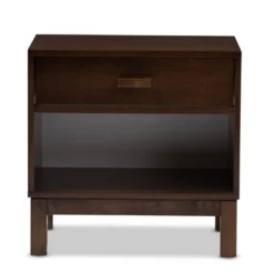 Deirdre Modern And Contemporary Wood 1 Drawer Nightstand - Baxton Studio -Furniture Sale Store GUEST 29694509 6a8d 4f0a be40 5b67bb8e02a4