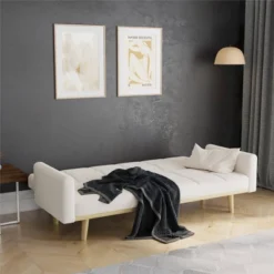 Benedict Wooden Futon Ivory - Room & Joy -Furniture Sale Store GUEST 29a14a7e 8918 46e9 811f 506352cef1c8