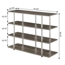 Designs2Go XL Highboy 4 Tier TV Stand For TVs Up To 55" - Breighton Home -Furniture Sale Store GUEST 29c81dcb a9d6 4fde 98ef ee3839384442