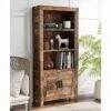 81" Audrey 3 Shelf Rustic Mango Wood Bookcase - Furniture Of America