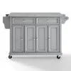 Solid Granite Top Kitchen Cart/Island Vintage Gray - Crosley