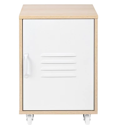 Aash 1 Door White Nightstands With Storage And 1 Adjustable Inner Shelves-The Pop Home 3 Aash 1 Door White Nightstands With Storage And 1 Adjustable Inner Shelves-The Pop Home - Image 3