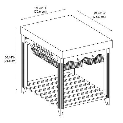 Geneva Kitchen Island - Powell Company 4 Geneva Kitchen Island - Powell Company - Image 4